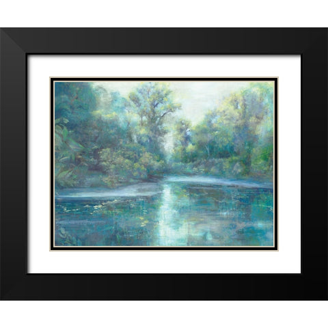 By the Marsh Black Modern Wood Framed Art Print with Double Matting by Theodosiou, Matina
