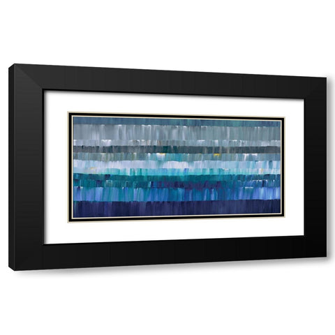 Latitudes Black Modern Wood Framed Art Print with Double Matting by Gress, Thomas