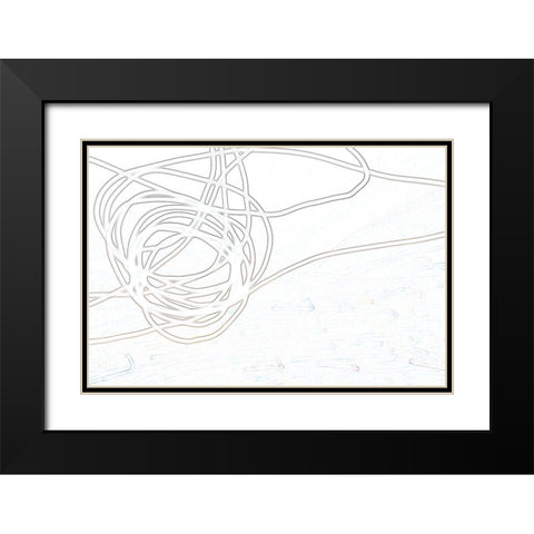 Free Flight II Black Modern Wood Framed Art Print with Double Matting by Trimmel, Petra