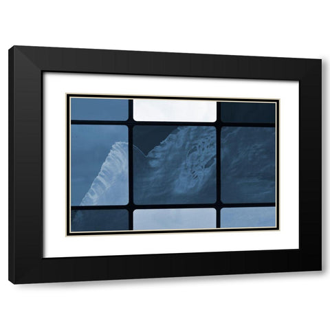 Square Waves VI Black Modern Wood Framed Art Print with Double Matting by Trimmel, Petra