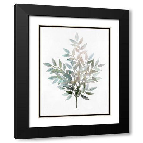 Natures Duet II Black Modern Wood Framed Art Print with Double Matting by Stellar Design Studio