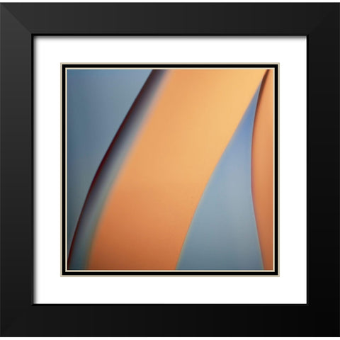 Orange Highway II Black Modern Wood Framed Art Print with Double Matting by Surma and Guillen