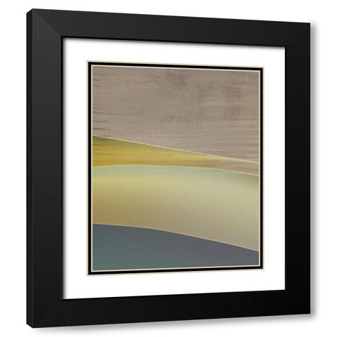 Yellow Flow I  Black Modern Wood Framed Art Print with Double Matting by Suma And Guillen