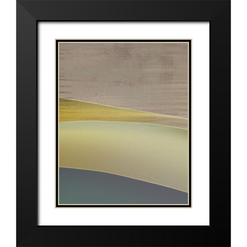 Yellow Flow I  Black Modern Wood Framed Art Print with Double Matting by Suma And Guillen