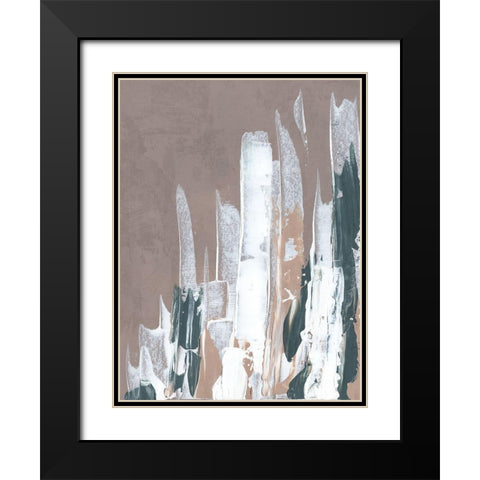 Shape of Form I  Black Modern Wood Framed Art Print with Double Matting by J:L Design