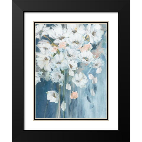 Bouquet of White PoppiesÂ  Black Modern Wood Framed Art Print with Double Matting by Pepe, Susan