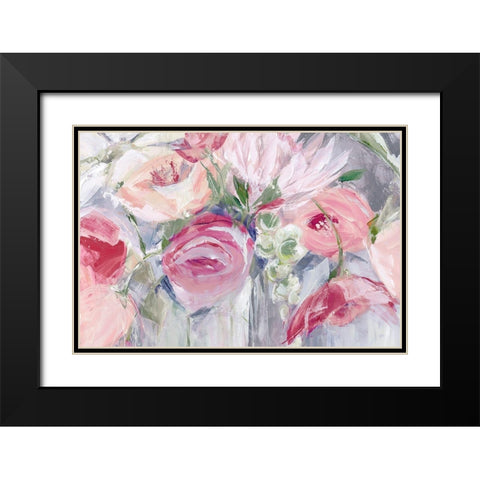 Fresh Flowers In A Vase  Black Modern Wood Framed Art Print with Double Matting by Pepe, Susan
