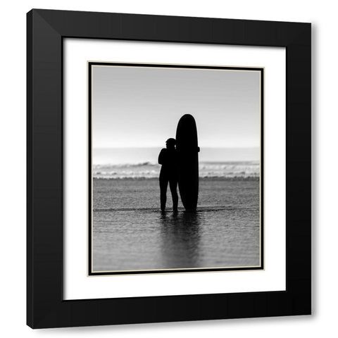 Contemplation  Black Modern Wood Framed Art Print with Double Matting by Paul, Martin
