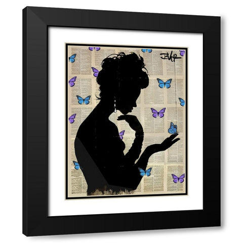 Loui  JoverÂ  Black Modern Wood Framed Art Print with Double Matting by Blue ButterflightÂ 