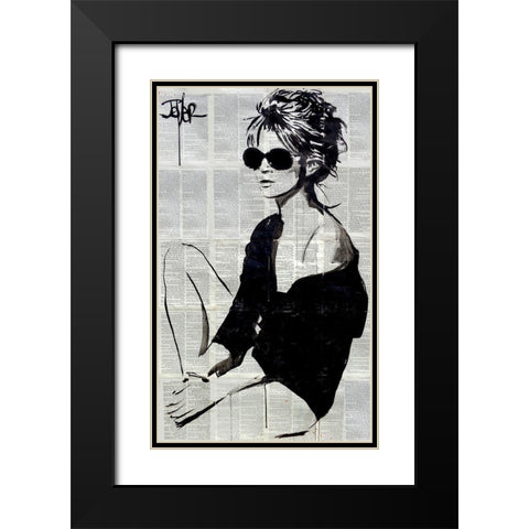 Summers End  Black Modern Wood Framed Art Print with Double Matting by Jover, Loui