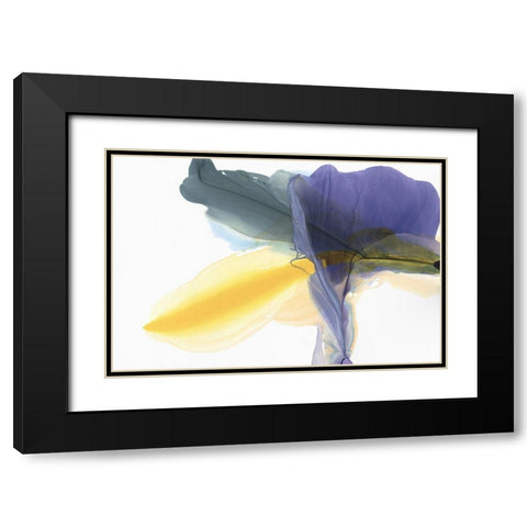 Fluttering Black Modern Wood Framed Art Print with Double Matting by McFarland, Vicki
