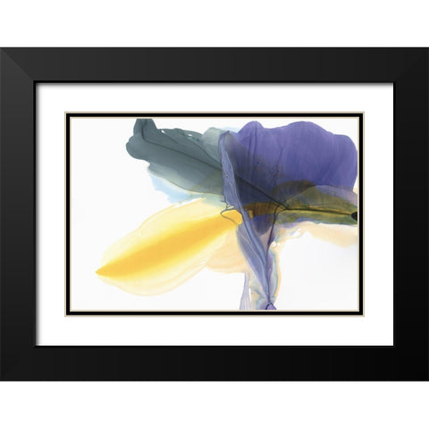 Fluttering Black Modern Wood Framed Art Print with Double Matting by McFarland, Vicki