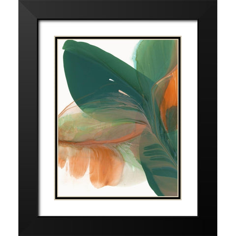 Green Parrot I  Black Modern Wood Framed Art Print with Double Matting by McFarland, Vicki