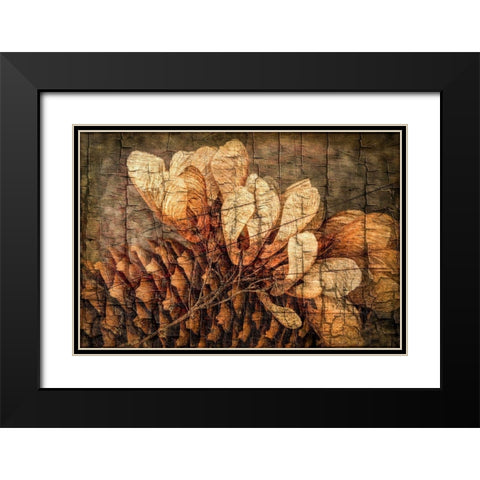 Autumnal Details I Black Modern Wood Framed Art Print with Double Matting by Vincze