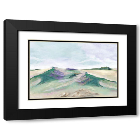Calming Oasis II Black Modern Wood Framed Art Print with Double Matting by Mavis, Luna