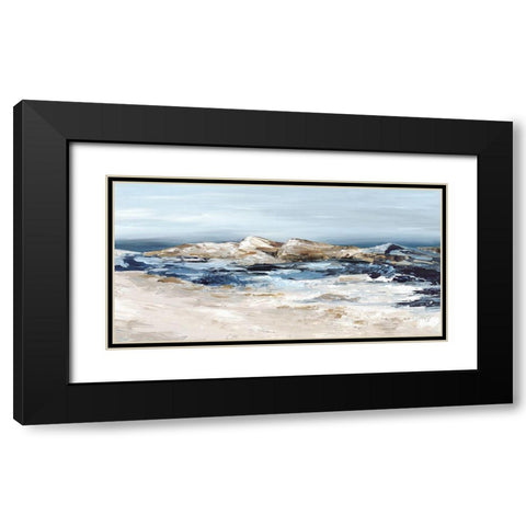 By The Rocks  Black Modern Wood Framed Art Print with Double Matting by Mavis, Luna