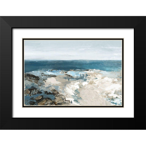 The Shore I  Black Modern Wood Framed Art Print with Double Matting by Mavis, Luna