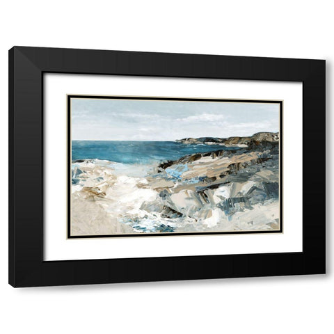 The Shore II Black Modern Wood Framed Art Print with Double Matting by Mavis, Luna