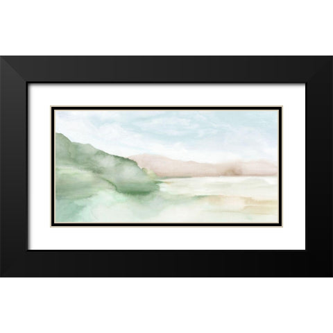 Terracotta Land I  Black Modern Wood Framed Art Print with Double Matting by Mavis, Luna