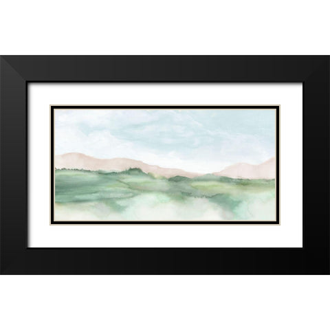 Terracotta Land II  Black Modern Wood Framed Art Print with Double Matting by Mavis, Luna