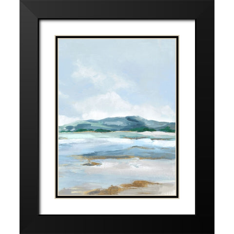 Coastal Blue Mountains I Black Modern Wood Framed Art Print with Double Matting by Mavis, Luna