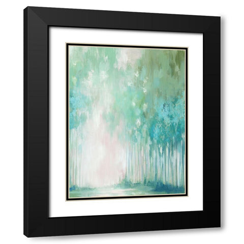 Whispers of the Woods II Black Modern Wood Framed Art Print with Double Matting by Mavis, Luna