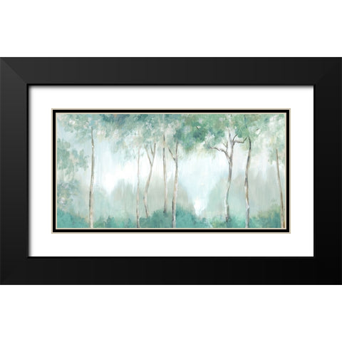 Majestic Redwoods Black Modern Wood Framed Art Print with Double Matting by Mavis, Luna