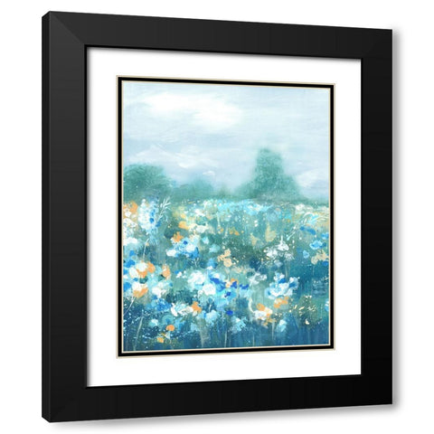 Wild Flower Oasis I Black Modern Wood Framed Art Print with Double Matting by Mavis, Luna