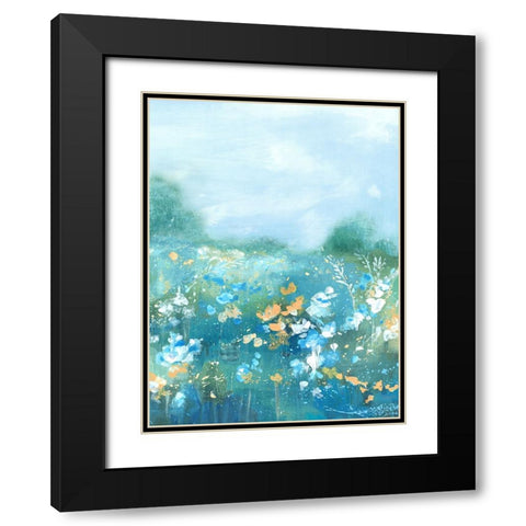 Wild Flower Oasis II Black Modern Wood Framed Art Print with Double Matting by Mavis, Luna