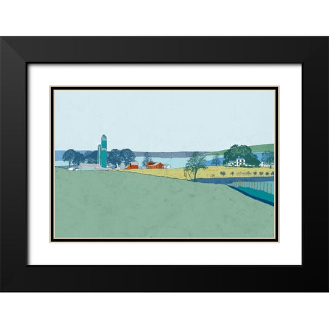 Pallor of Dawn Traces Black Modern Wood Framed Art Print with Double Matting by Cacho, E.L.