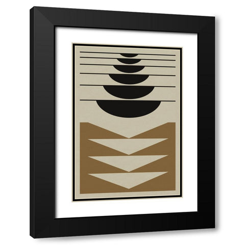 Dipped Black Modern Wood Framed Art Print with Double Matting by Williams, Gary