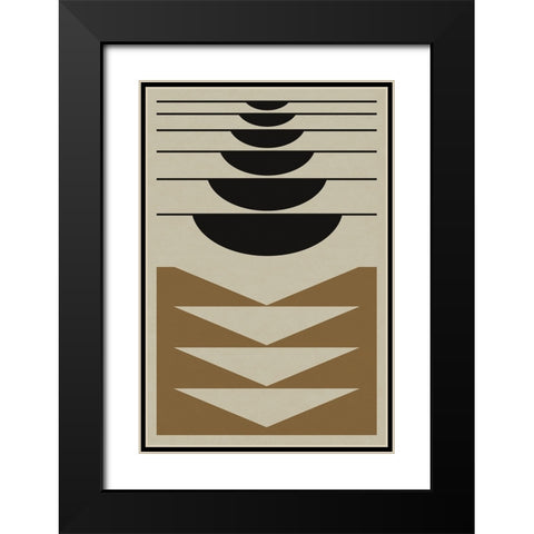 Dipped Black Modern Wood Framed Art Print with Double Matting by Williams, Gary