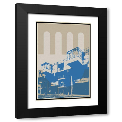 Architecture I  Black Modern Wood Framed Art Print with Double Matting by William, Gary