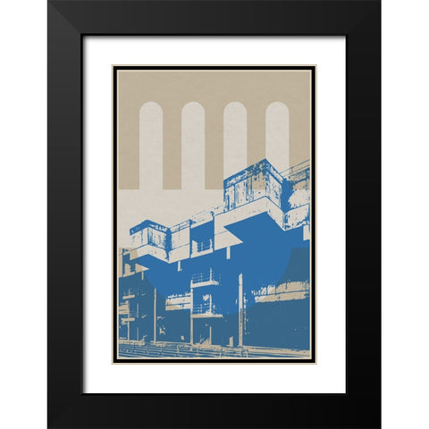 Architecture I  Black Modern Wood Framed Art Print with Double Matting by William, Gary