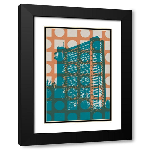 Architecture II  Black Modern Wood Framed Art Print with Double Matting by William, Gary