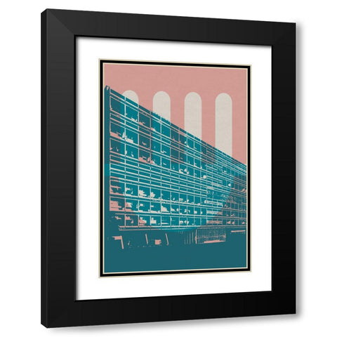 Architecture V Black Modern Wood Framed Art Print with Double Matting by William, Gary