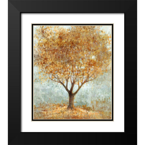 Tree of Life Black Modern Wood Framed Art Print with Double Matting by Kroeker, Wendy