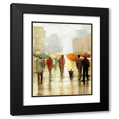 Sun Shower Black Modern Wood Framed Art Print with Double Matting by Kroeker, Wendy