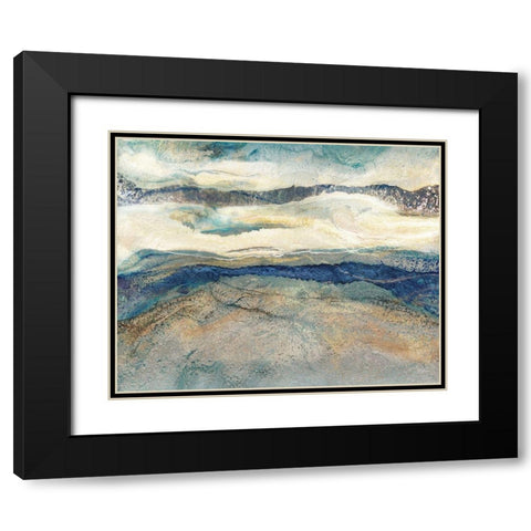 Blue Danube I Black Modern Wood Framed Art Print with Double Matting by Kroeker, Wendy