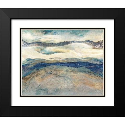 Blue Danube I Black Modern Wood Framed Art Print with Double Matting by Kroeker, Wendy