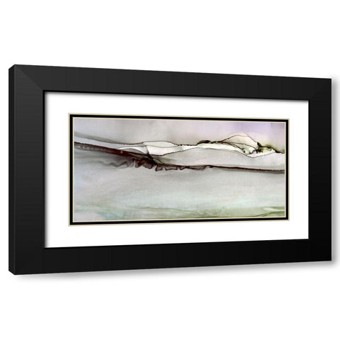 Simple Lines Black Modern Wood Framed Art Print with Double Matting by Kroeker, Wendy