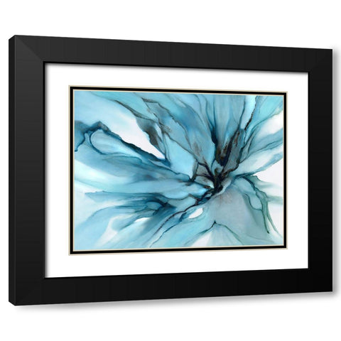 Charisma Blue  Black Modern Wood Framed Art Print with Double Matting by Kroker, Wendy