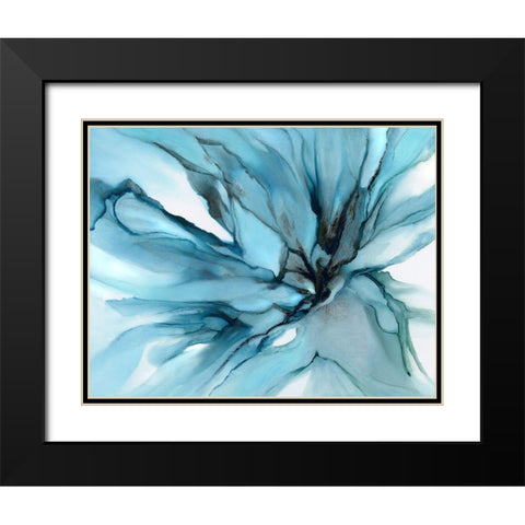 Charisma Blue  Black Modern Wood Framed Art Print with Double Matting by Kroker, Wendy