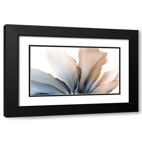 Delicate in Blue  Black Modern Wood Framed Art Print with Double Matting by Kroker, Wendy