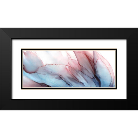 Blooming Petals Black Modern Wood Framed Art Print with Double Matting by Kroker, Wendy