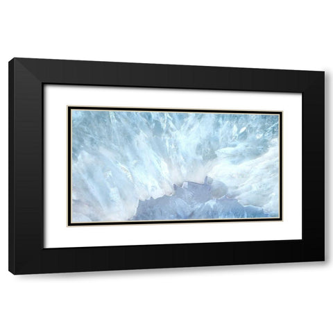 Blue Agate Light  Black Modern Wood Framed Art Print with Double Matting by Kroker, Wendy