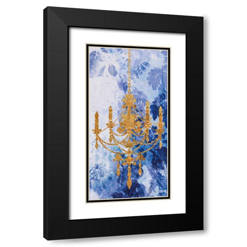 Louis Chandelier II Black Modern Wood Framed Art Print with Double Matting by Wilson, Aimee