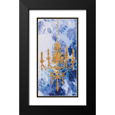 Louis Chandelier II Black Modern Wood Framed Art Print with Double Matting by Wilson, Aimee