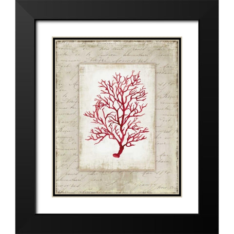 Red Coral III Black Modern Wood Framed Art Print with Double Matting by Wilson, Aimee