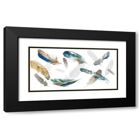 Feathery I Black Modern Wood Framed Art Print with Double Matting by Wilson, Aimee